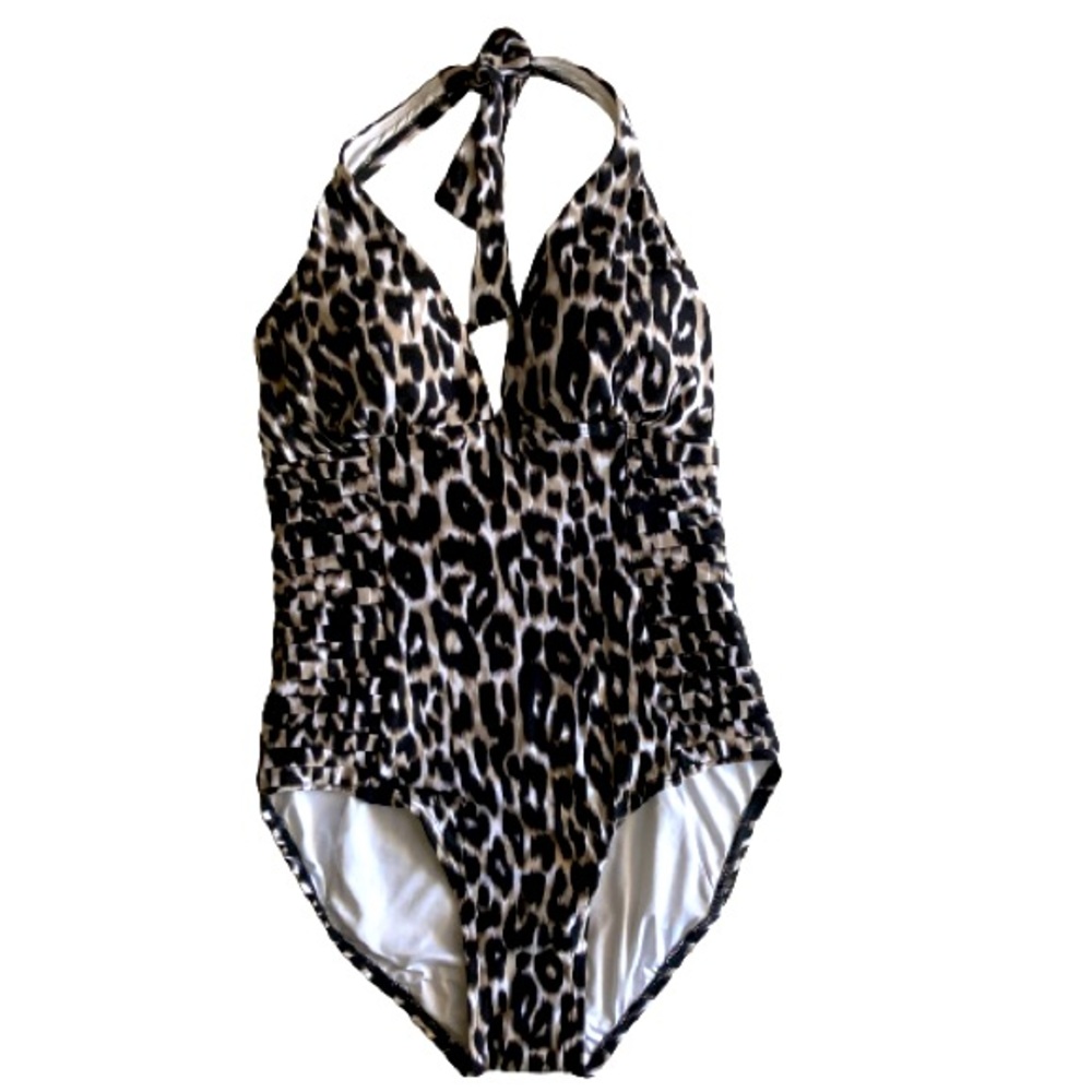 Calvin Klein One Piece Halter Swimsuit  Womens Size 6 NWT